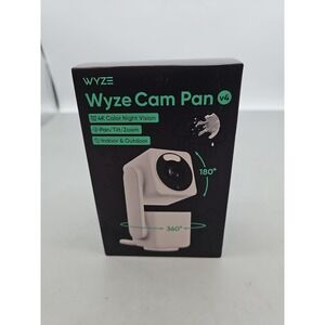 Wyze Cam Pan v4 4K Smart Home Security Camera Night Vision PTZ New